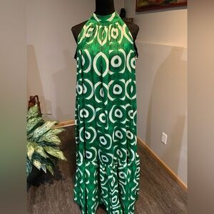 Green Patterned Halter Dress

G1 0226